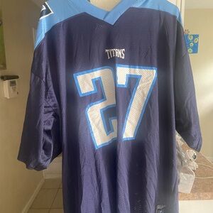 Eddie George 27 Retired Tennessee Titans Jersey